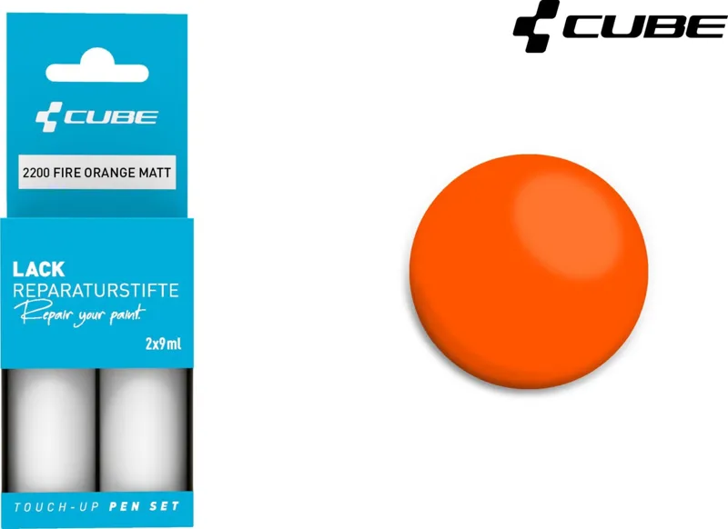 Cube Touch Up Paint Pen Set - Fire Orange Matt 2200